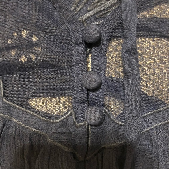 Free People Navy sleeveless top size small - Picture 7 of 10